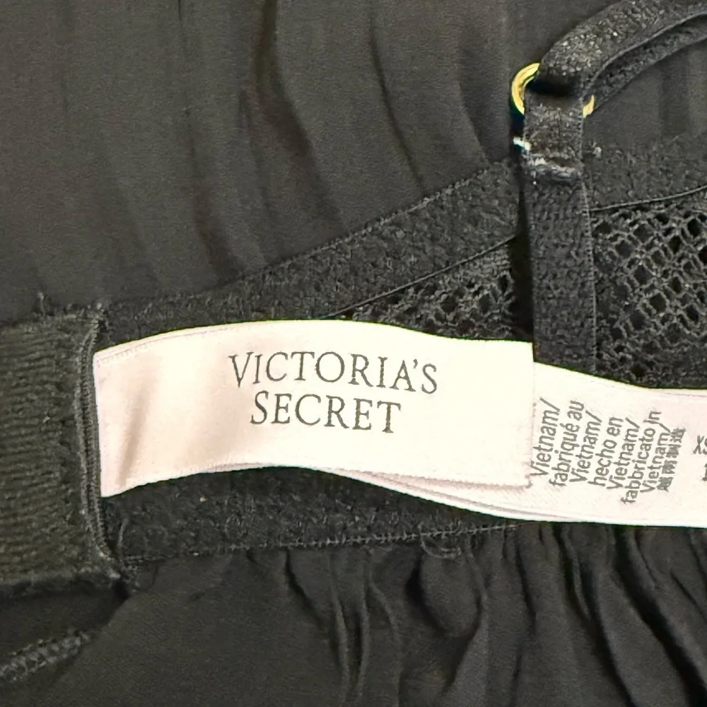 Victoria's Secret Black Lace Belted Dress